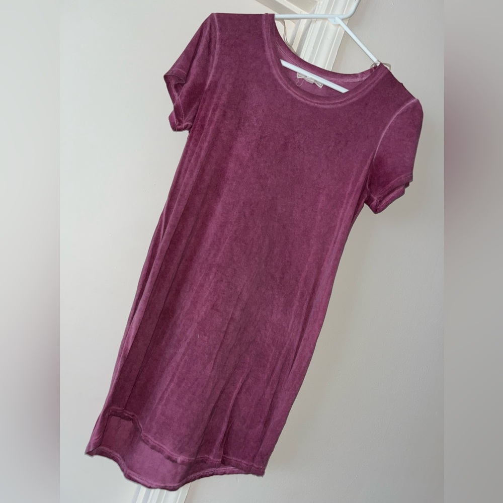 Mauve t-shirt dress